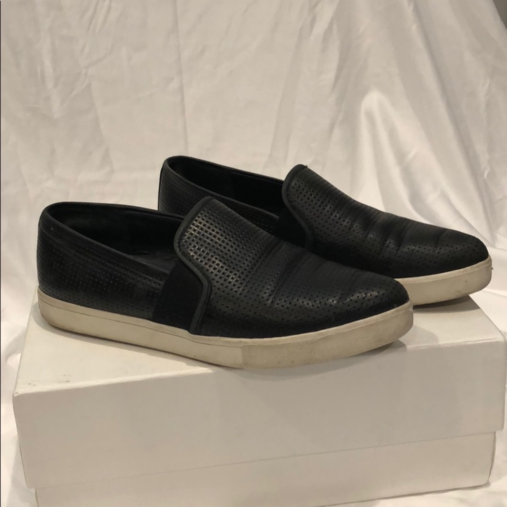 Vince Women’s Pointed Toe Slip On Sneakers Black